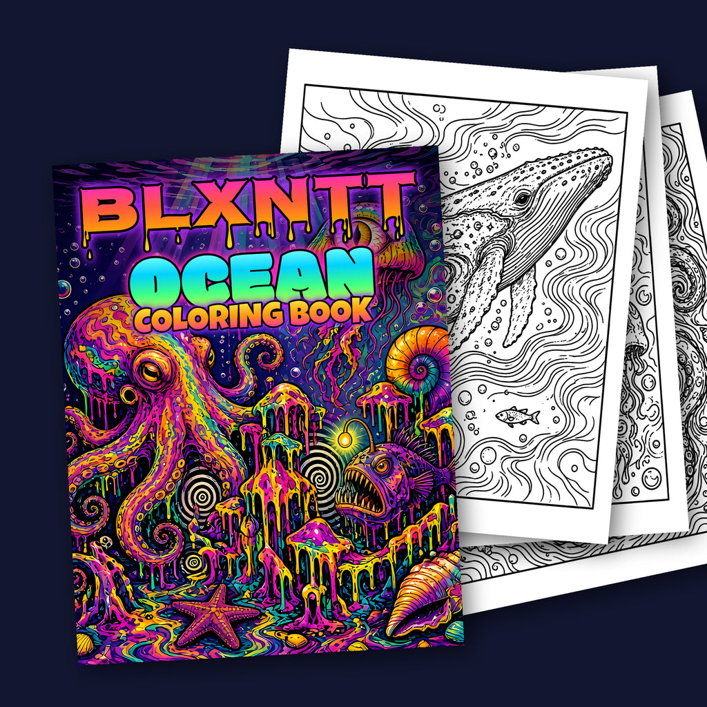 BLXNTT Ocean Coloring Book