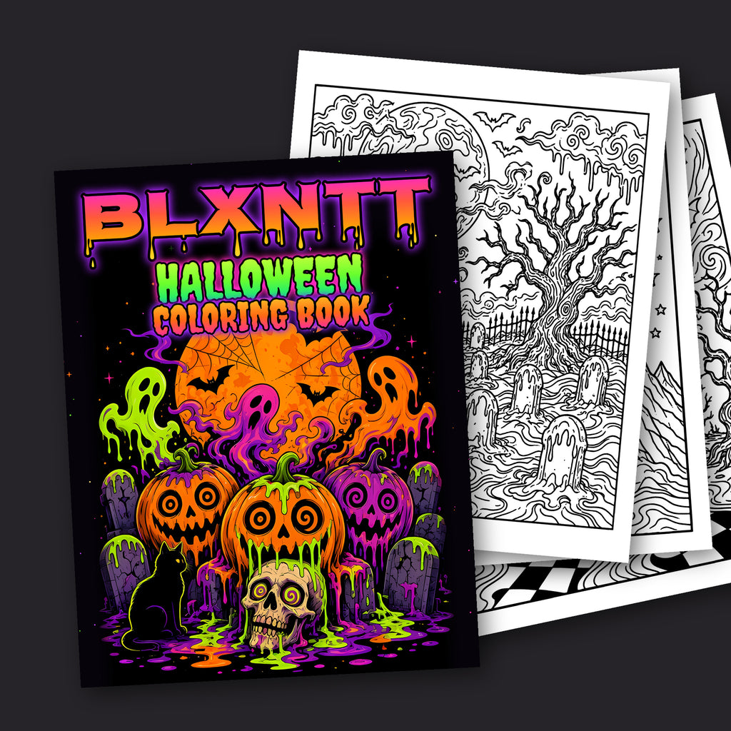 BLXNTT Halloween Coloring Book