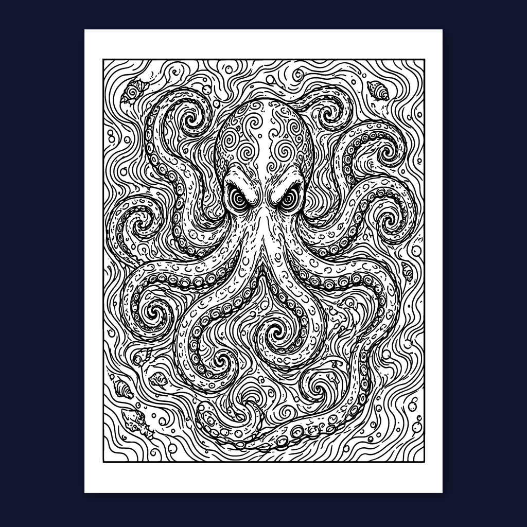 BLXNTT Ocean Coloring Book