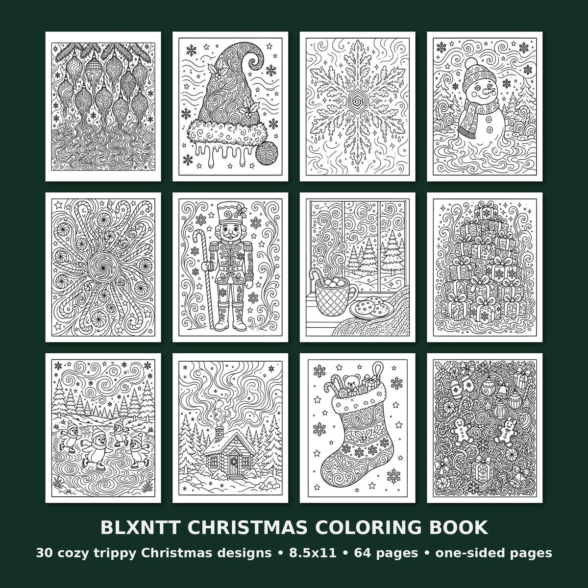 BLXNTT Christmas Coloring Book