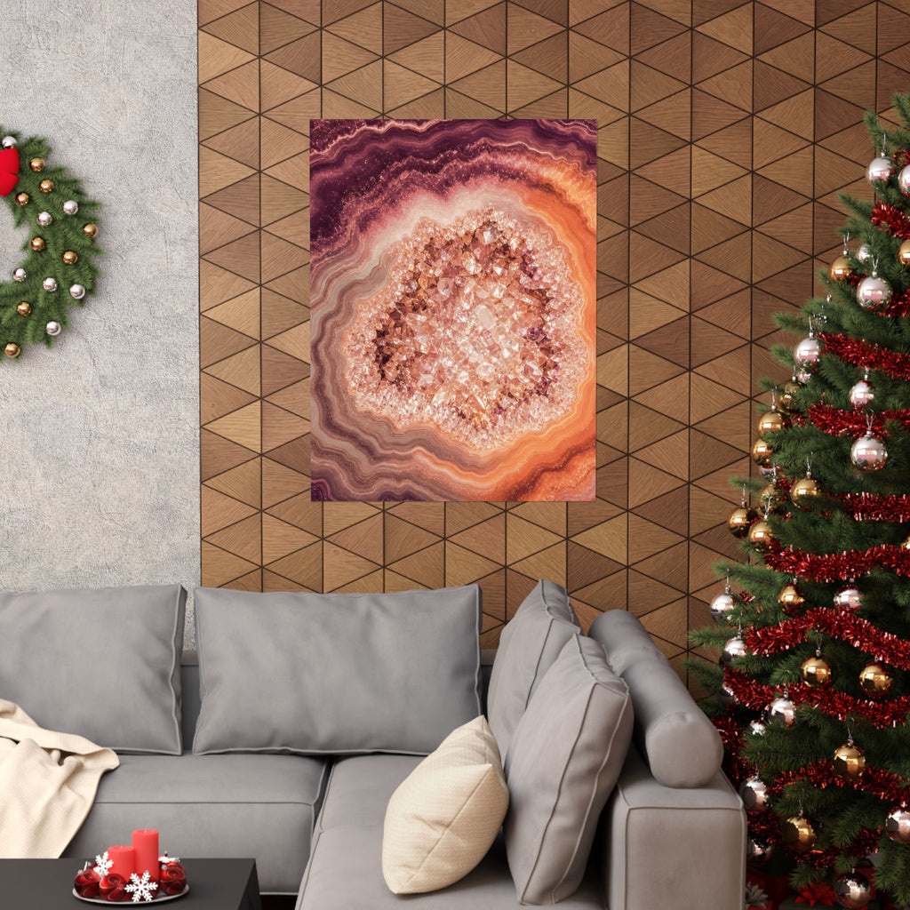 Geode Core - Peach Sorbet Poster
