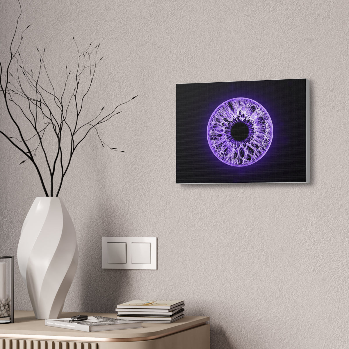 BLXNTT Iris – Lace Web Ultraviolet Glossy Canvas