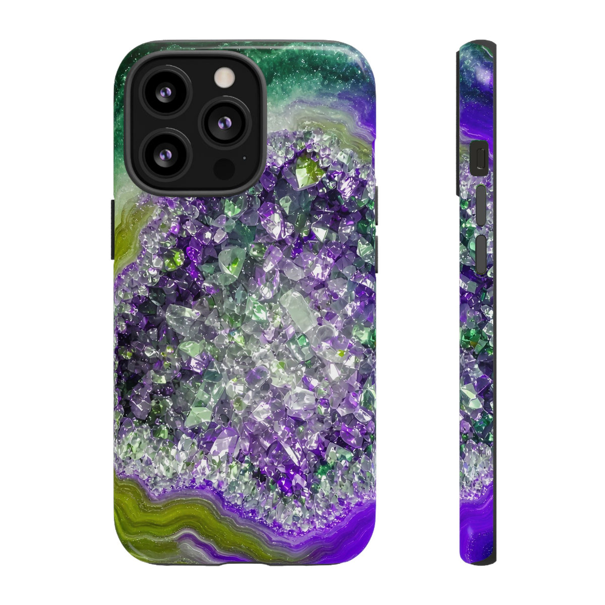 Geode Core - Ruby Emerald Phone Case