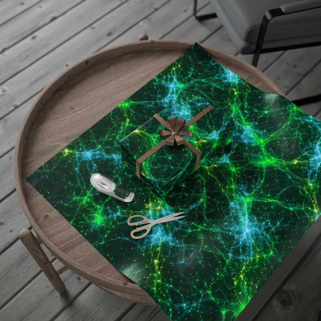 Neon Mycelium - Mermaid Wrapping Paper