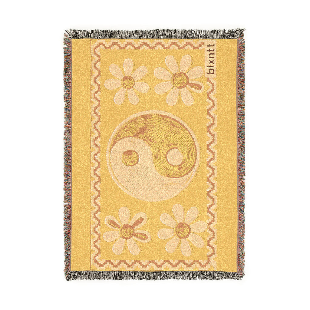 BLXNTT Yellow Hippie Woven Blanket #4