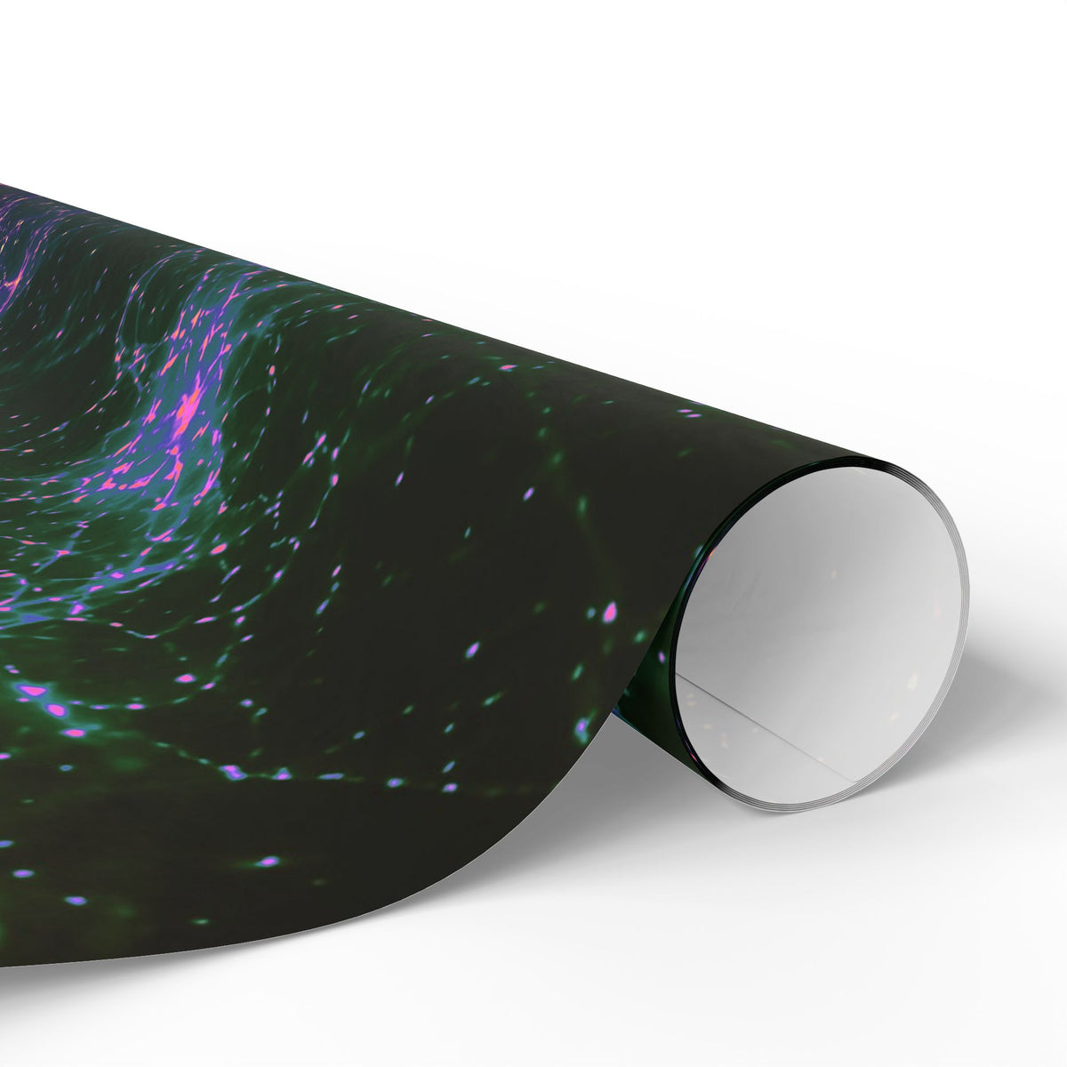 Neon Mycelium - Holographic Wrapping Paper
