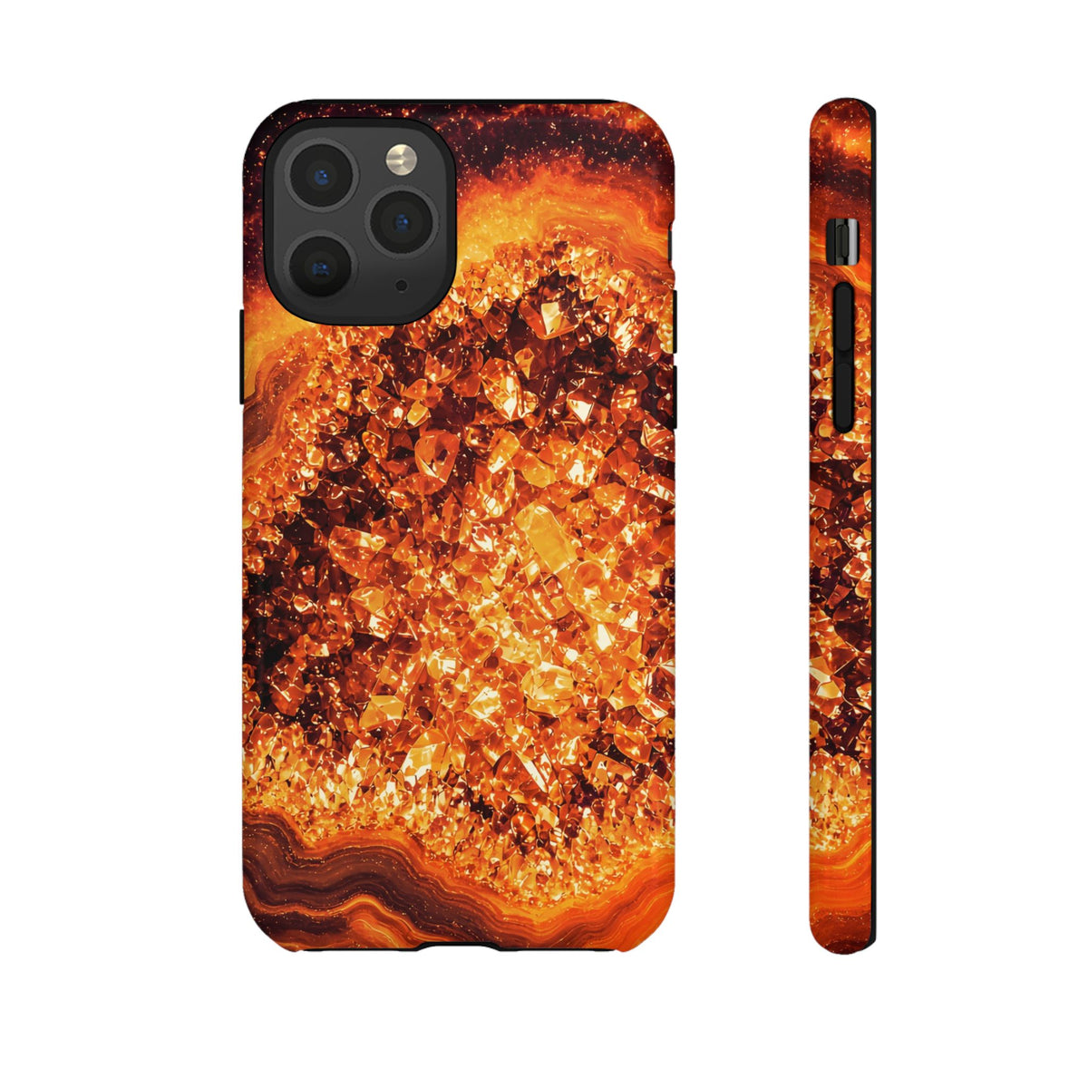 Geode Core - Molten Lava Phone Case