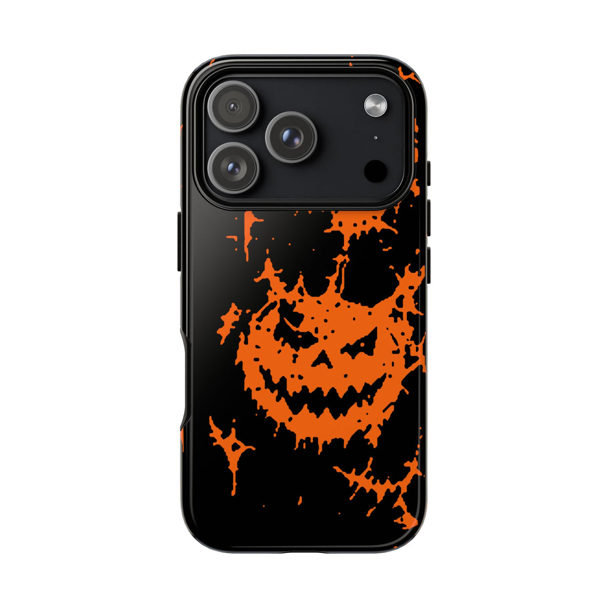 Orange Spiderweb Pumpkin Phone Case