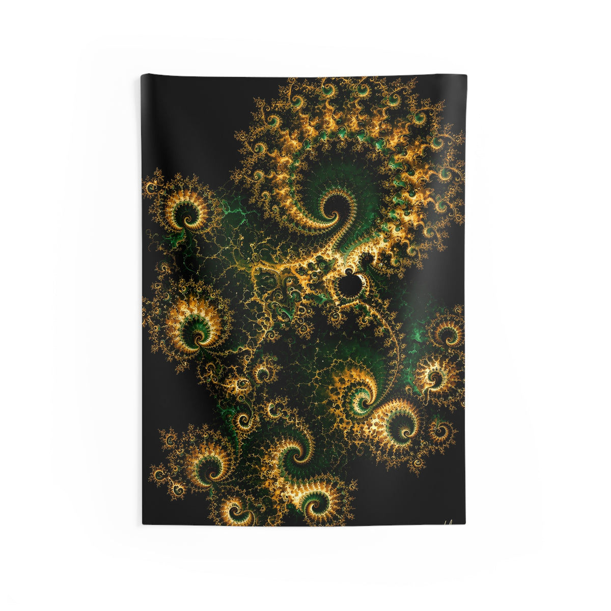Copper Infinity - Emerald & Gold Tapestry