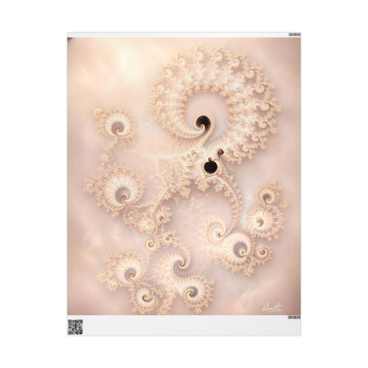 Copper Infinity - Champagne Pearl Wrapping Paper