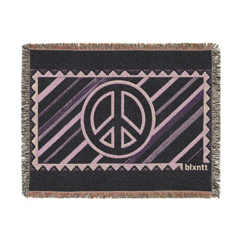 BLXNTT Purple Hippie Woven Blanket #4