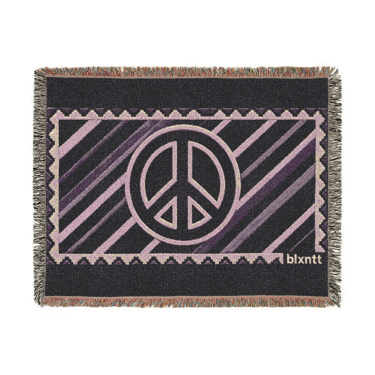 BLXNTT Purple Hippie Woven Blanket #4