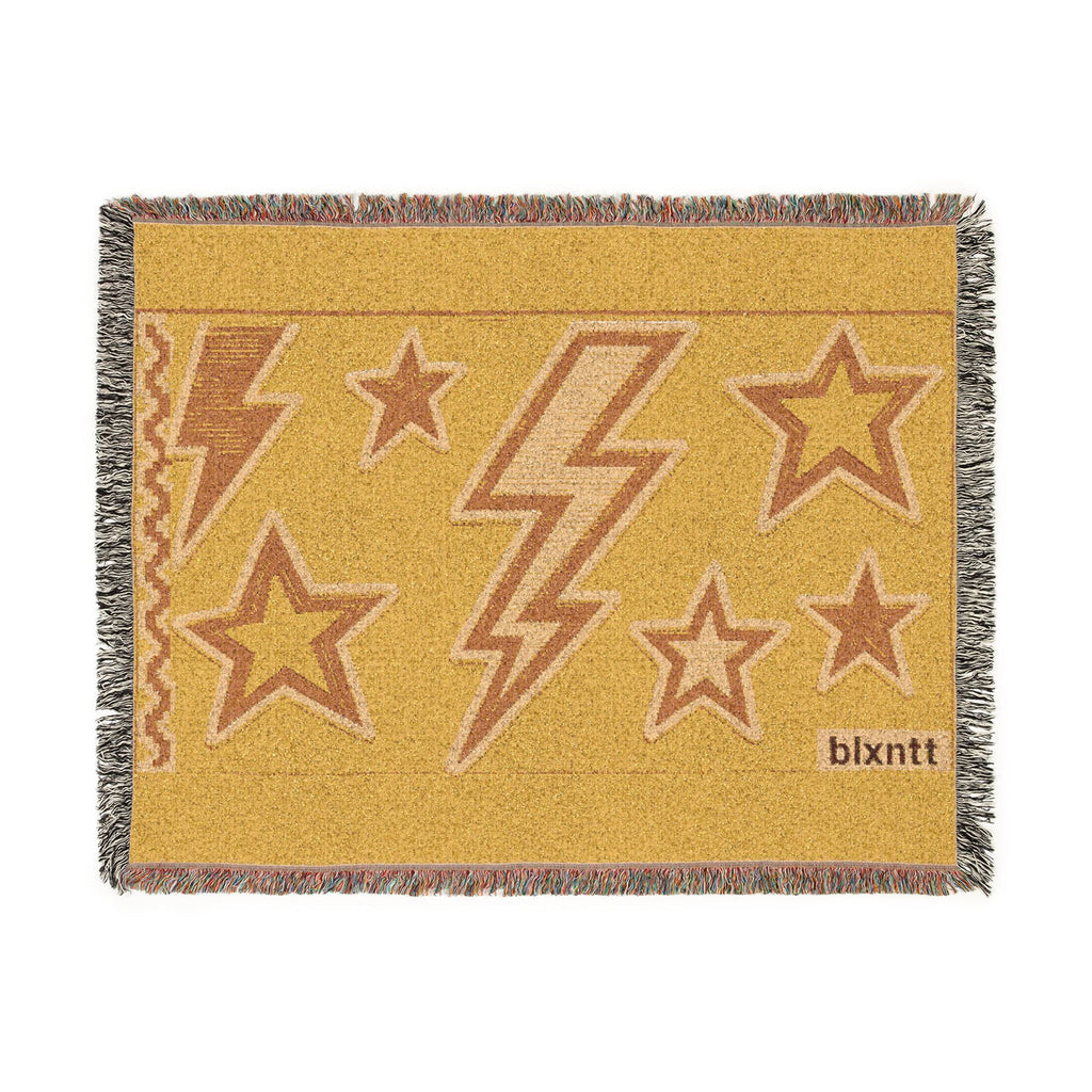 BLXNTT Yellow Hippie Woven Blanket #3