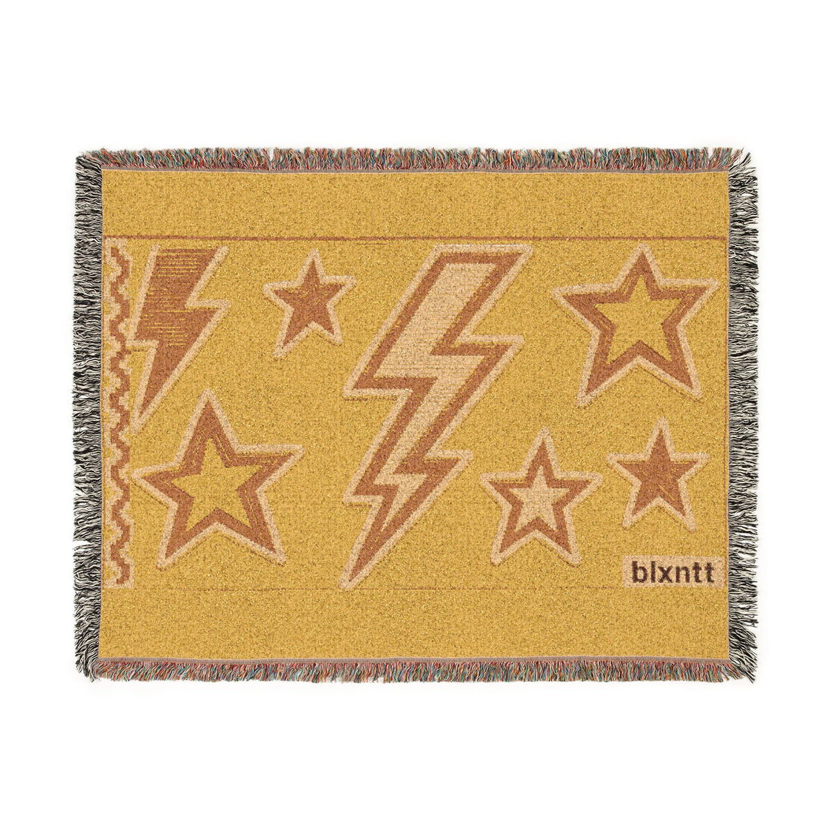 BLXNTT Yellow Hippie Woven Blanket #3