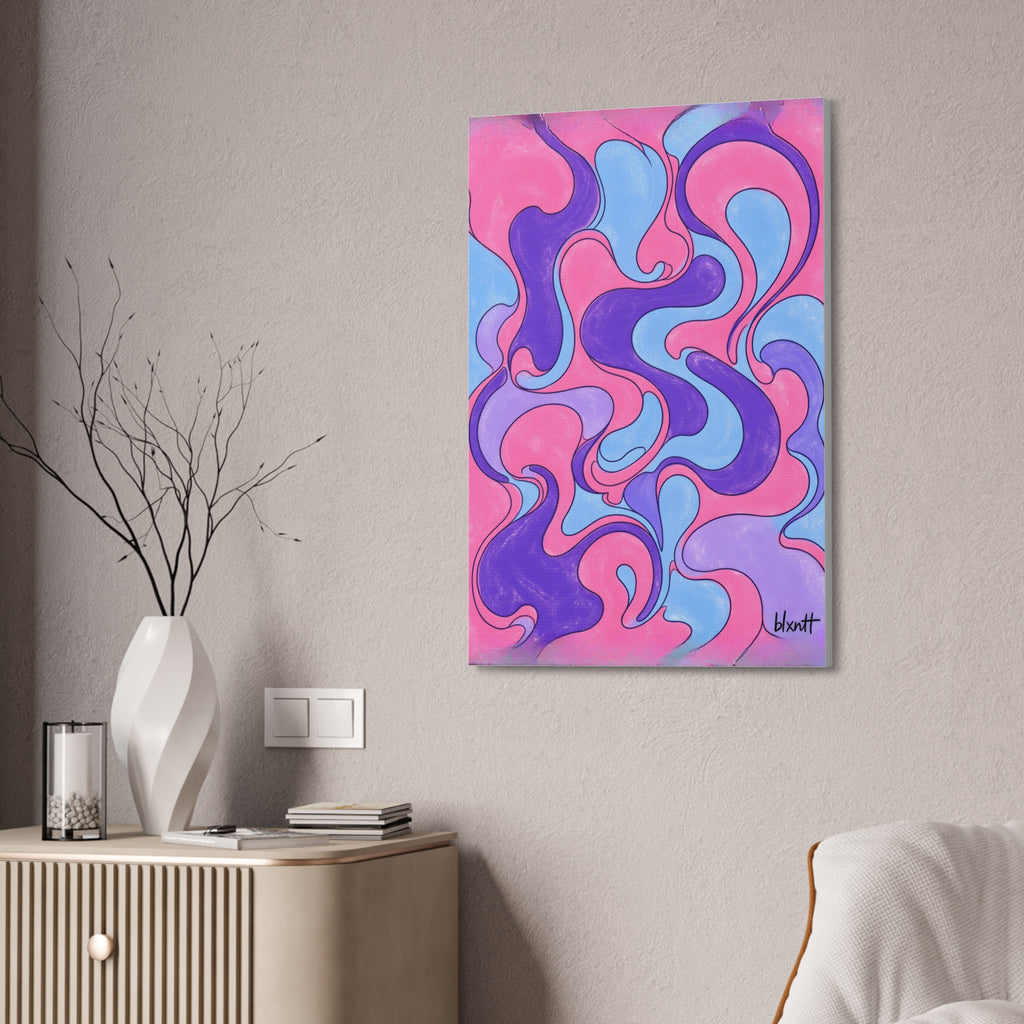 Fillmore Flow - Cotton Candy Glossy Canvas