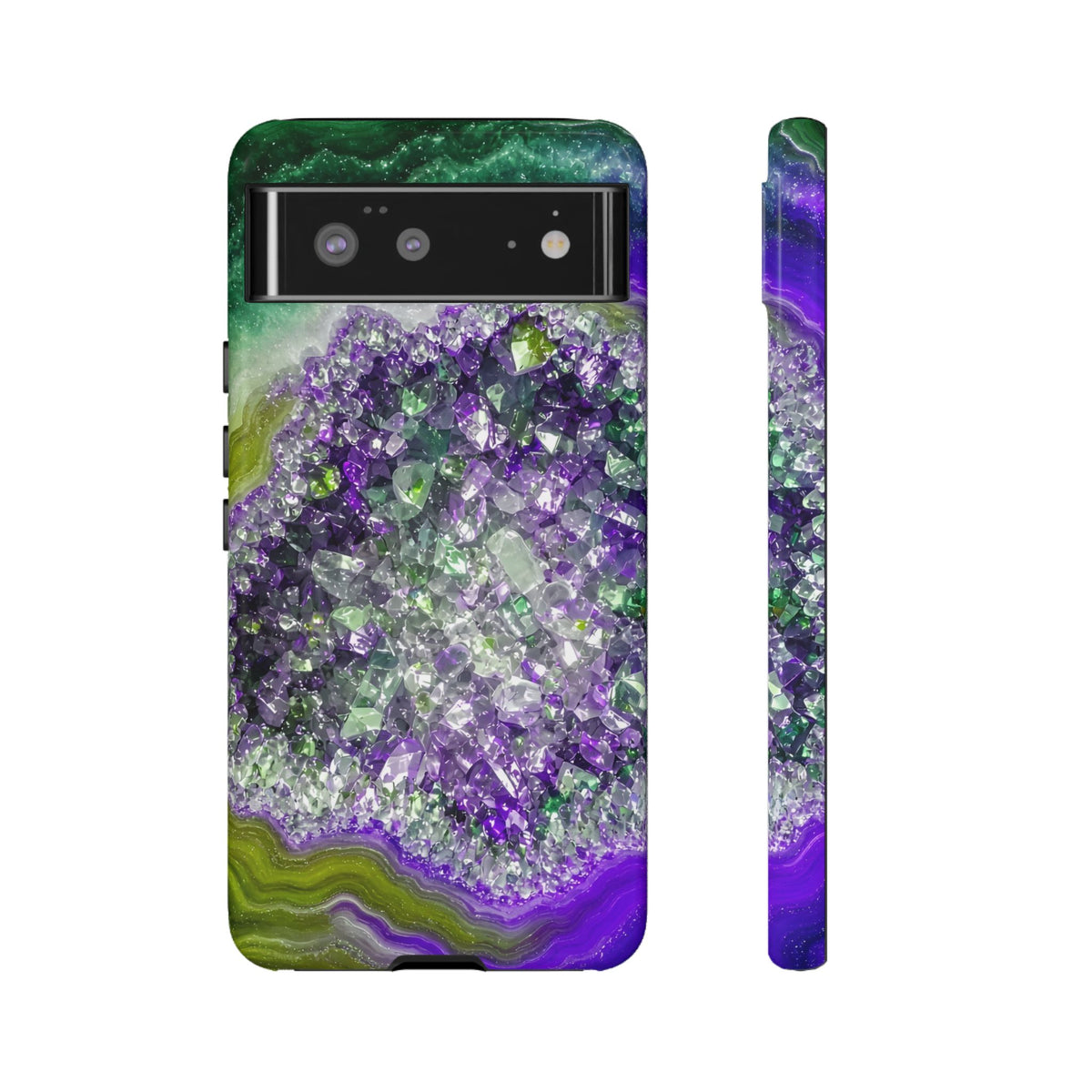 Geode Core - Ruby Emerald Phone Case