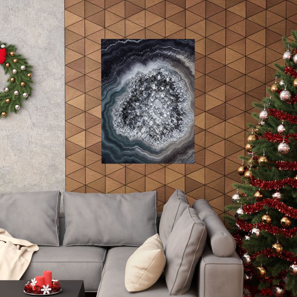 Geode Core - Silver Smoke Poster