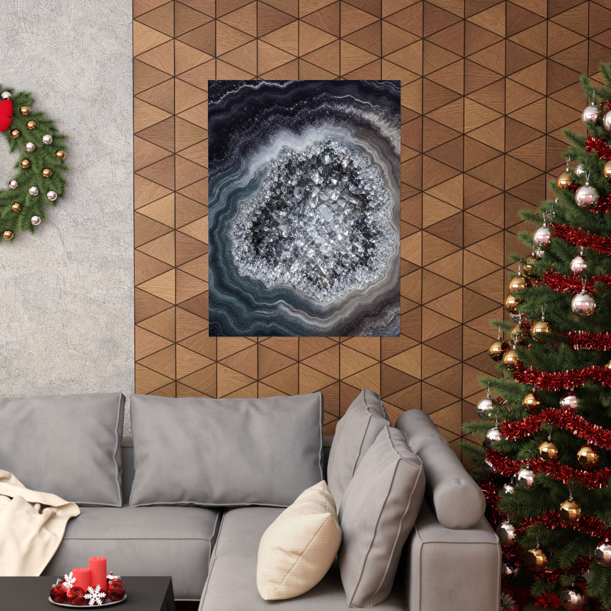 Geode Core - Silver Smoke Poster