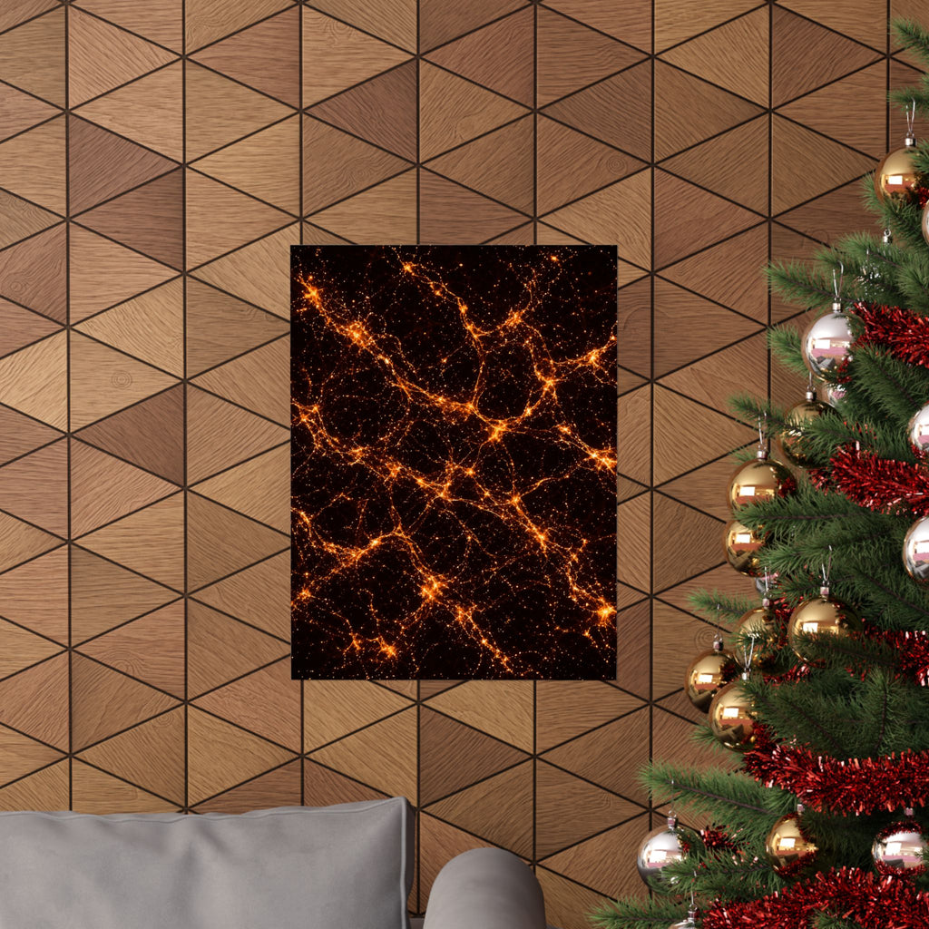 Neon Mycelium - Solar Flare Poster