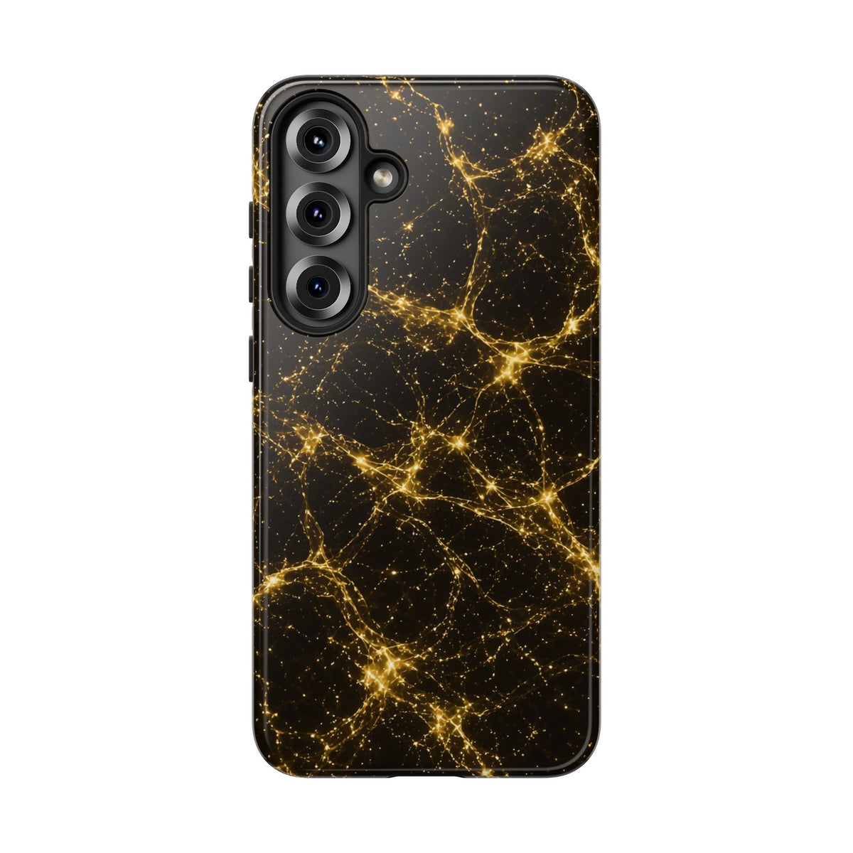 Neon Mycelium - Gold Filigree Phone Case