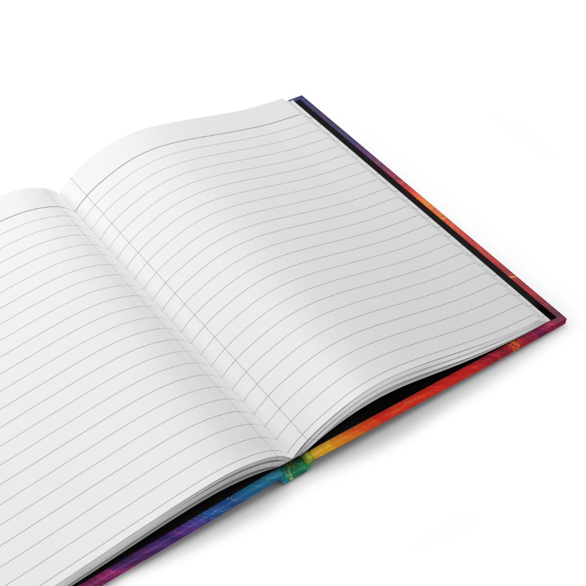 Rainbow Marble Hardcover Journal