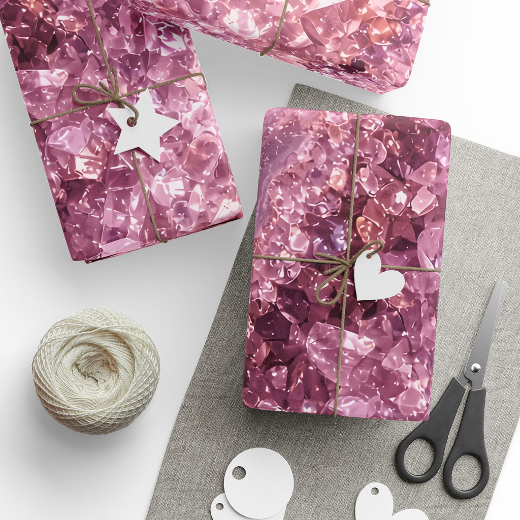 Geode Core - Rose Quartz Wrapping Paper