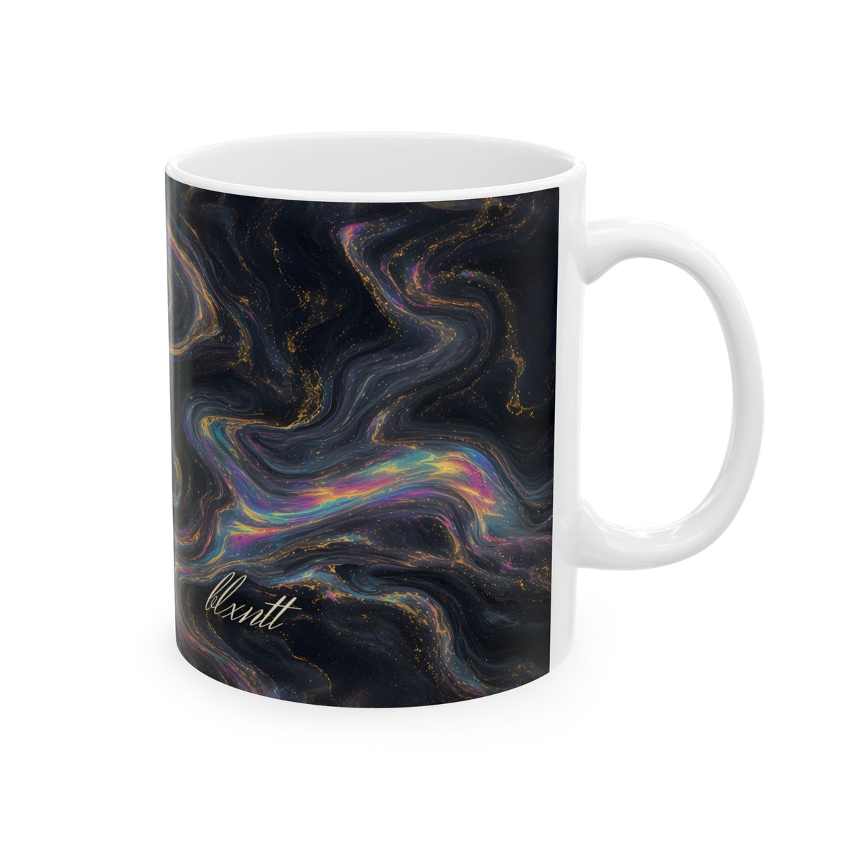 Galaxy Iridescent Marble Mug