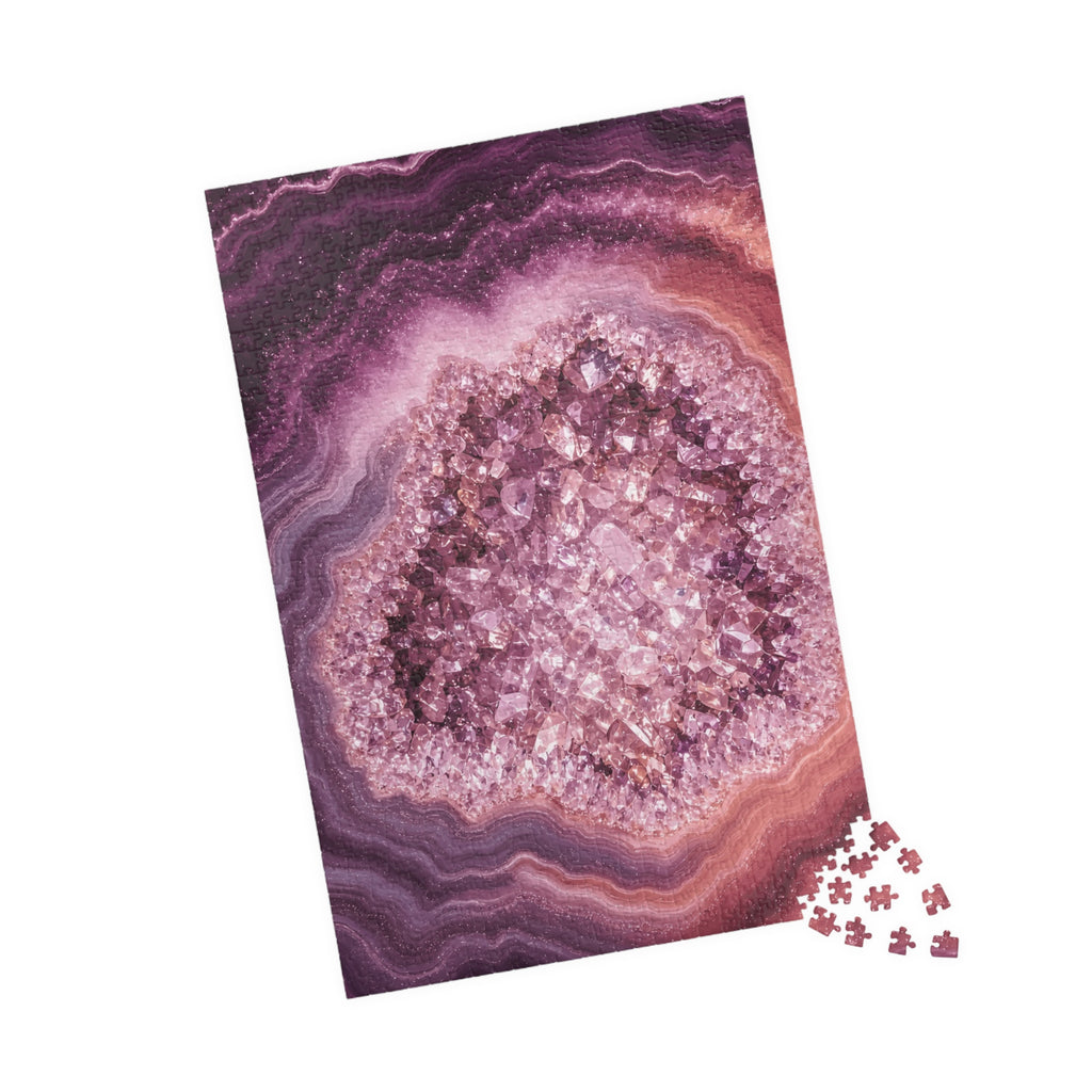 Geode Core - Rose Quartz Jigsaw Puzzle