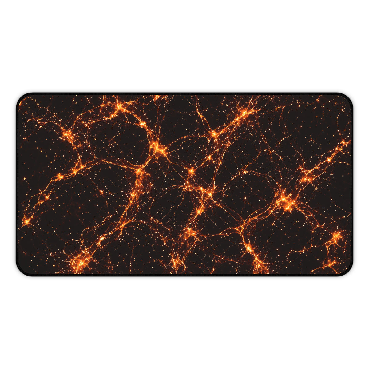 Neon Mycelium - Solar Flare Desk Mat