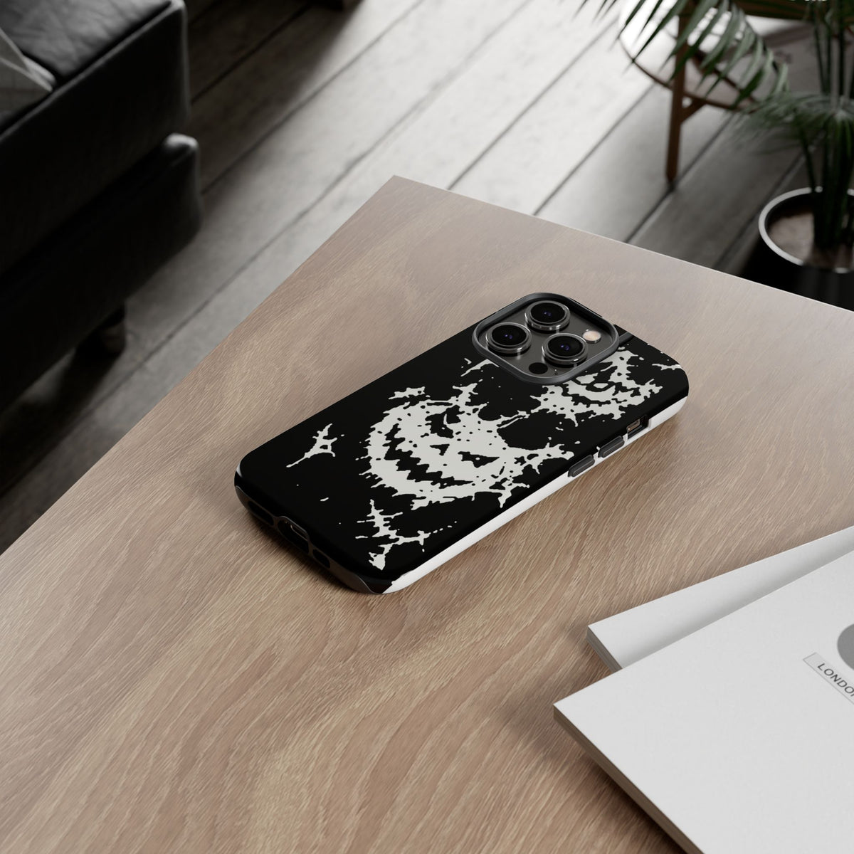 White Spiderweb Pumpkin Phone Case
