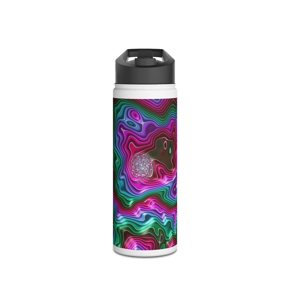 Neon Agate Water Bottle