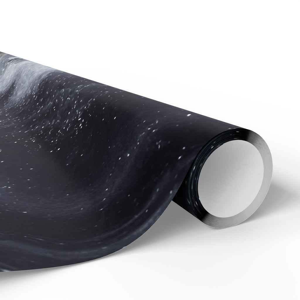 Geode Core - Silver Smoke Wrapping Paper