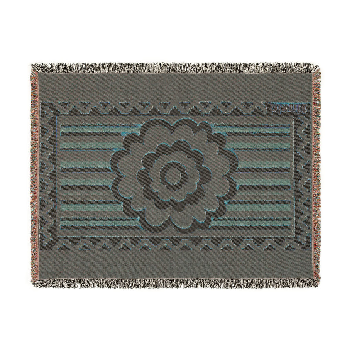 BLXNTT Red Hippie Woven Blanket #1