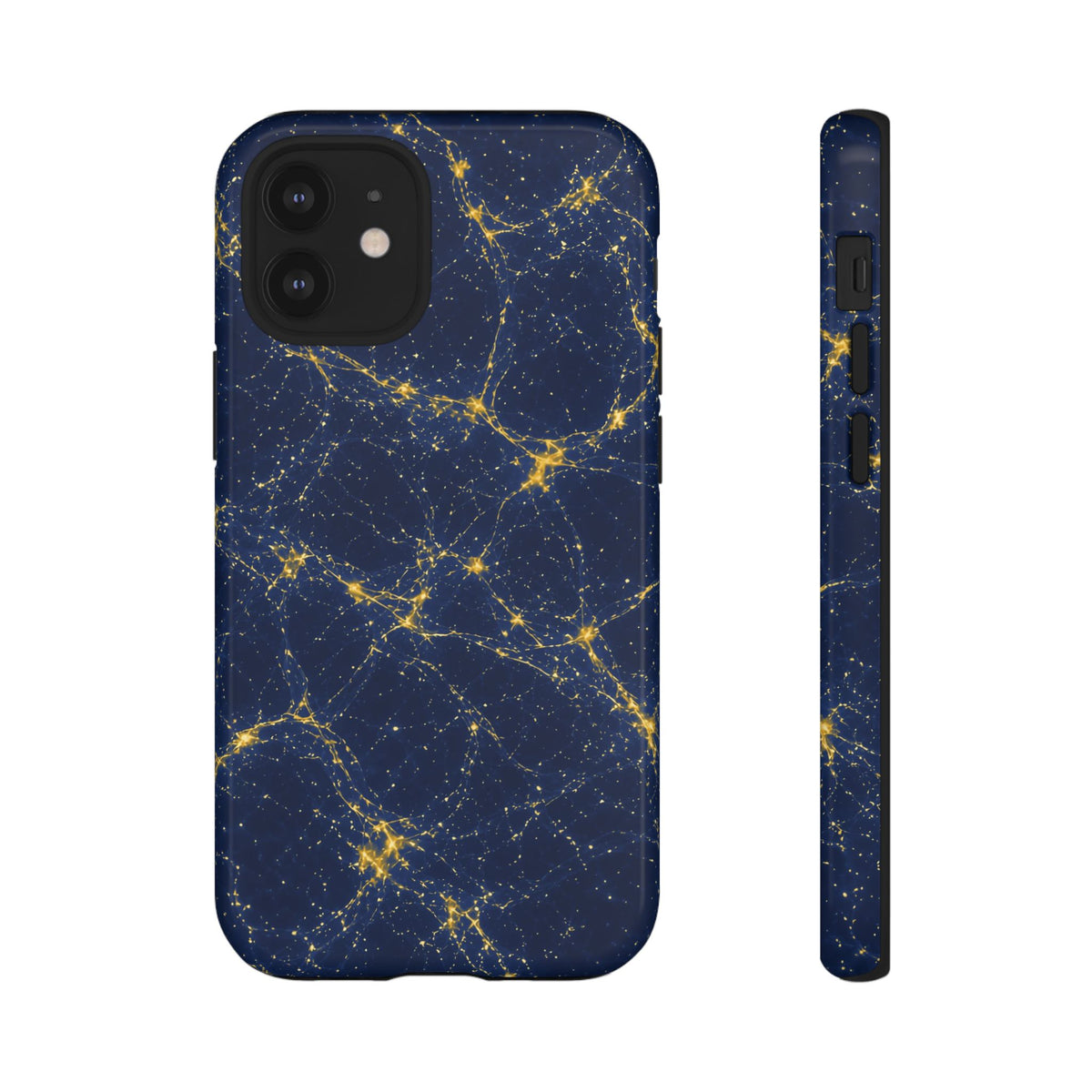 Neon Mycelium - Mustard Navy Phone Case