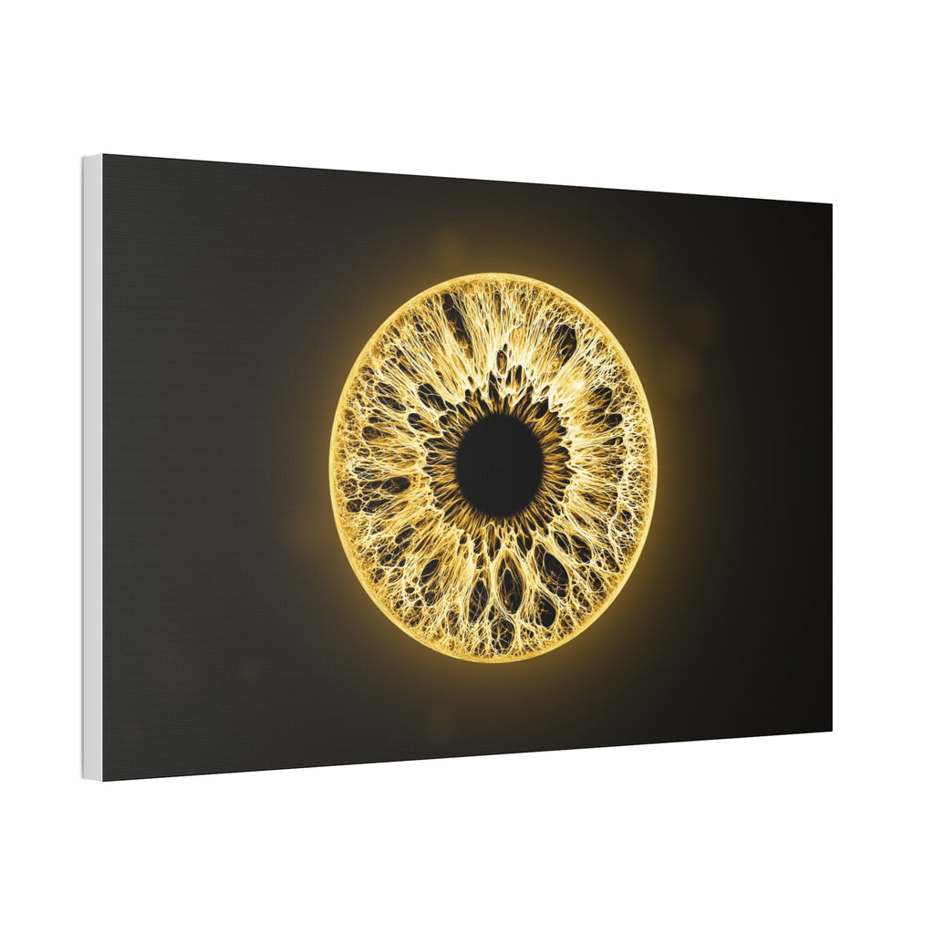 BLXNTT Iris – Lace Web Molten Gold Glossy Canvas