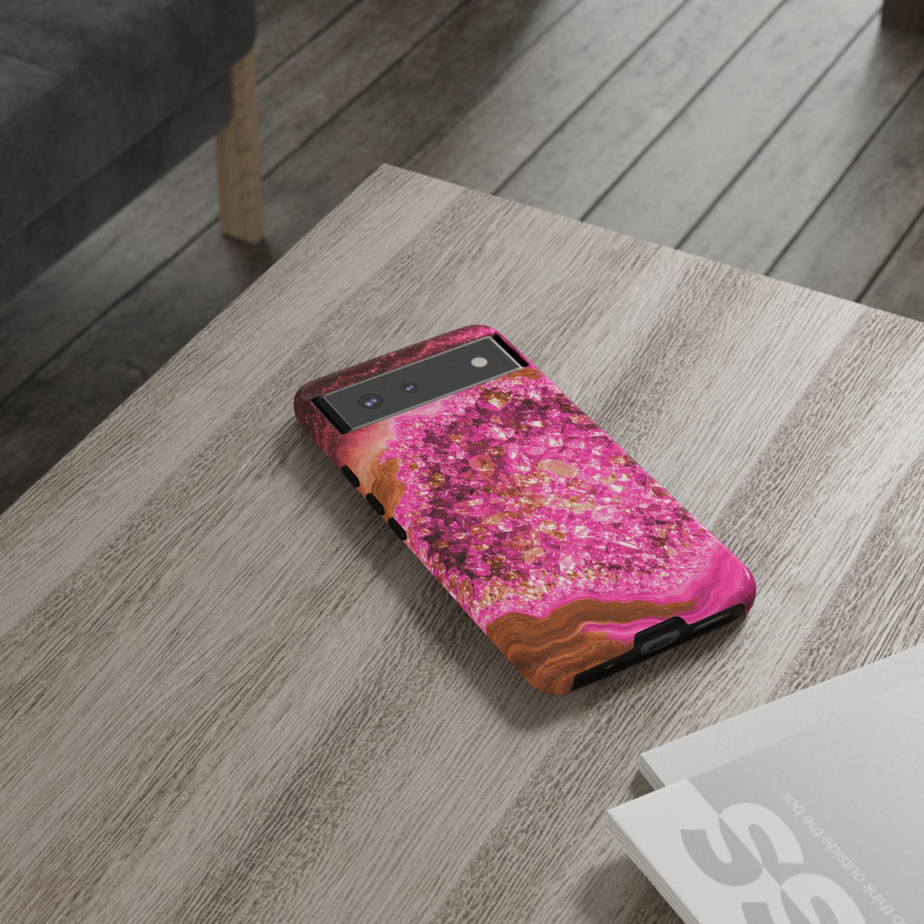 Geode Core - Terracotta Neon Phone Case