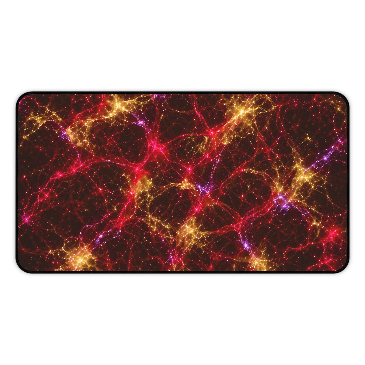 Neon Mycelium - Rainbow Nerve Desk Mat