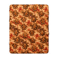 Gingerbread Trippy Christmas Sherpa Blanket
