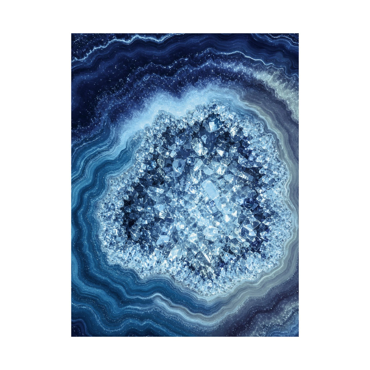Geode Core - Glacier Poster