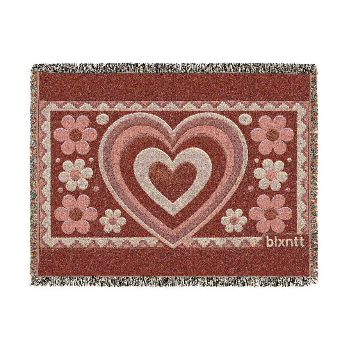 BLXNTT Pink Hippie Woven Blanket #1