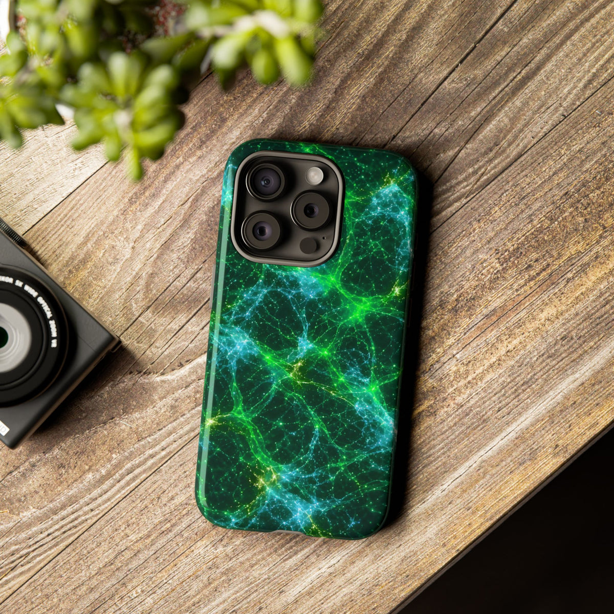 Neon Mycelium - Mermaid Phone Case