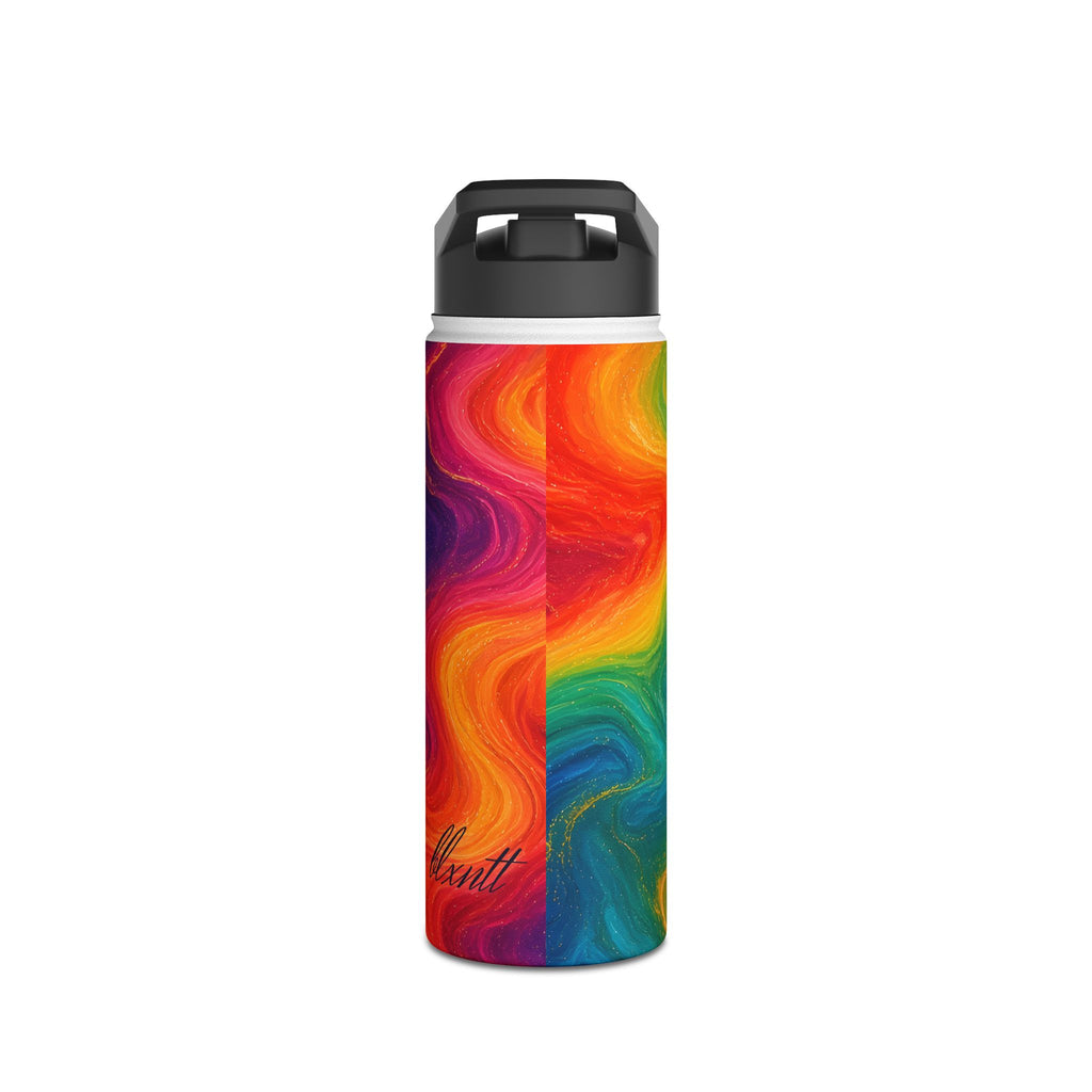 Rainbow Marble Water Bottle