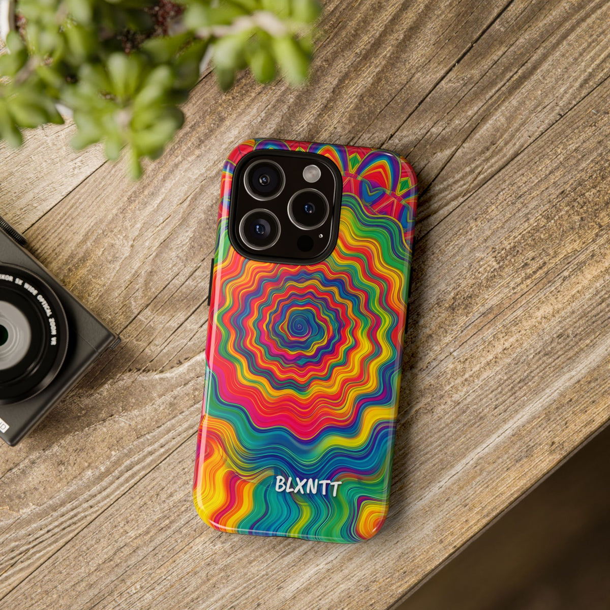 Hypnotic Rainbow Ripple Phone Case