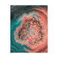 Geode Core - Coral Teal Jigsaw Puzzle