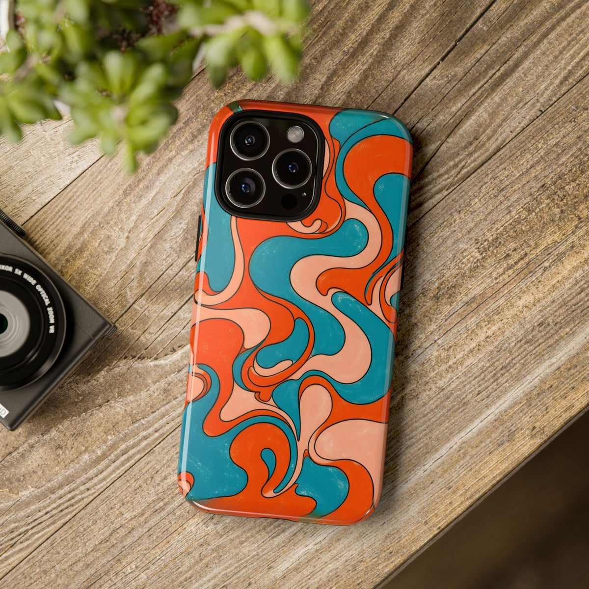 Fillmore Flow - Blood Orange & Teal Phone Case