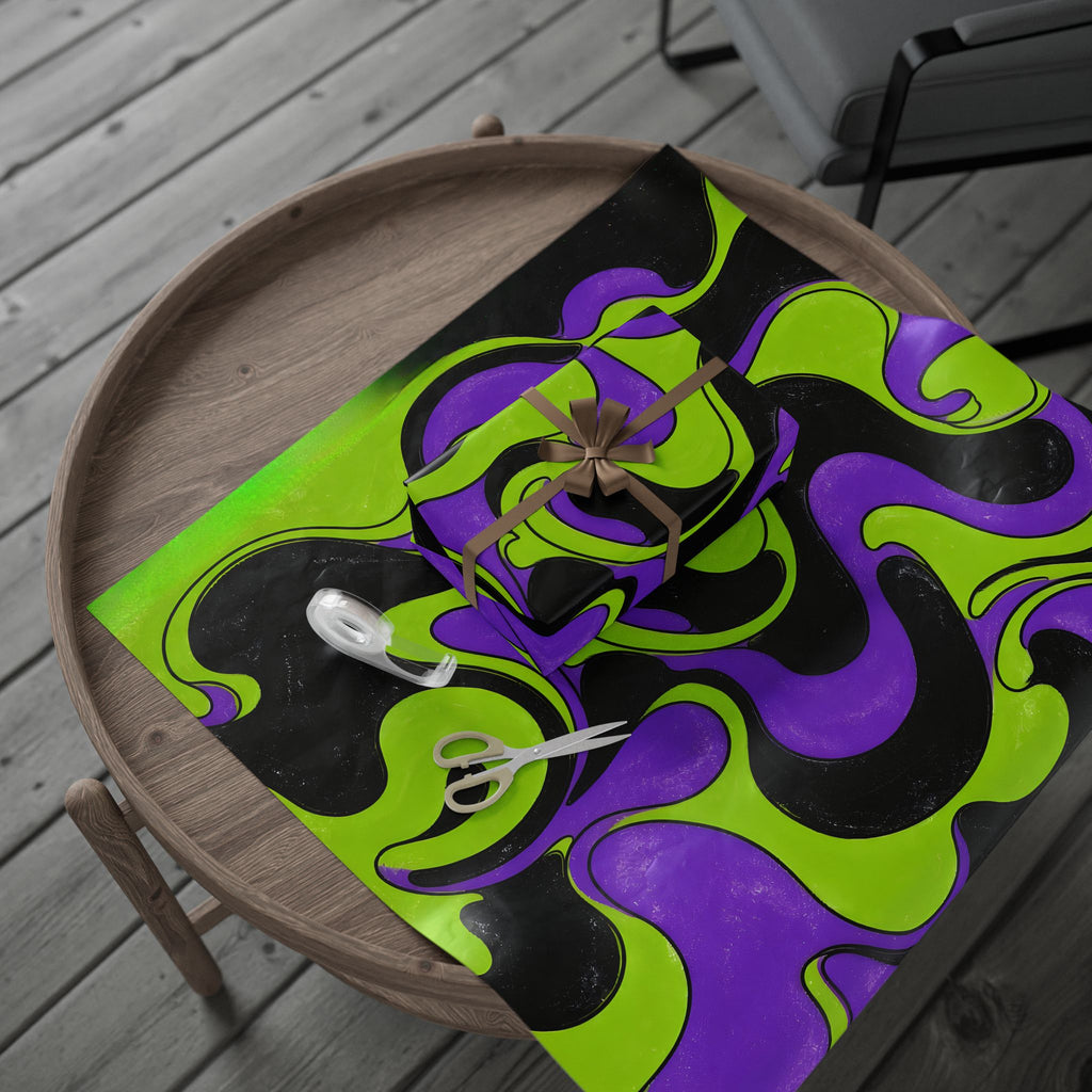 Fillmore Flow - Lime & Purple Wrapping Paper
