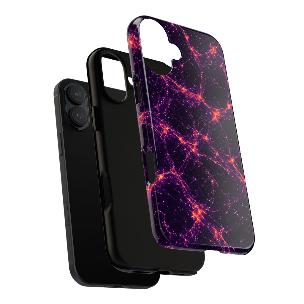 Neon Mycelium - Sunset Synapse Phone Case