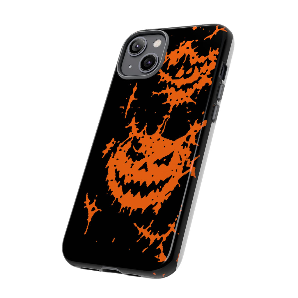 Orange Spiderweb Pumpkin Phone Case