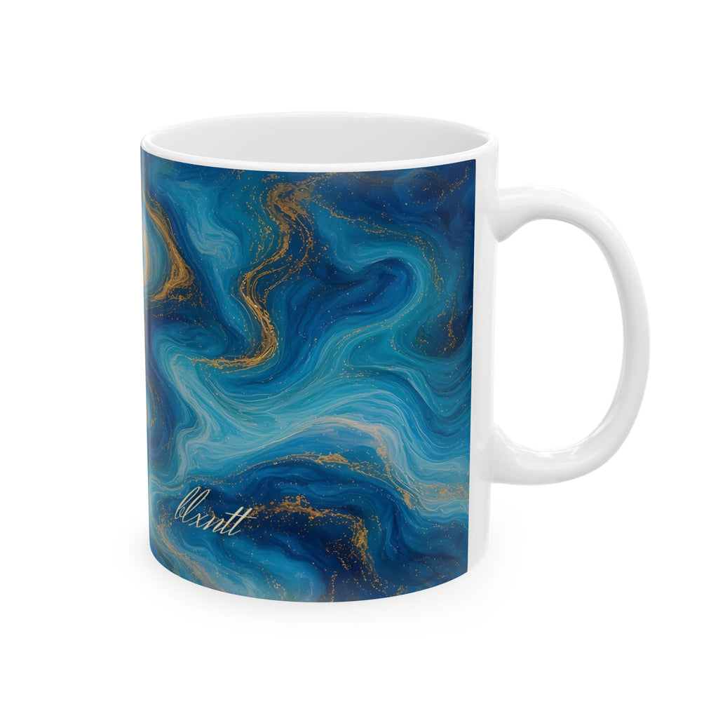 Ocean Blue Marble Mug