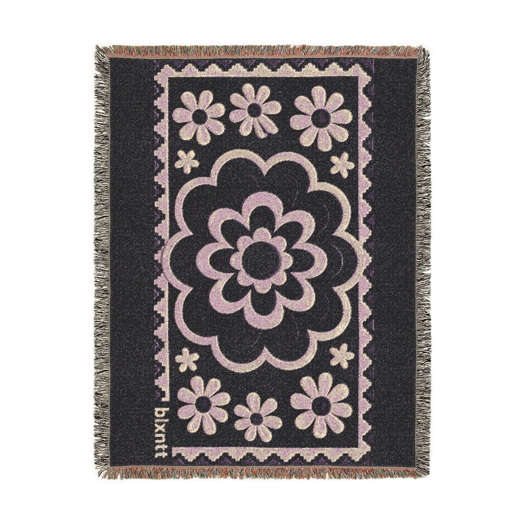 BLXNTT Purple Hippie Woven Blanket #1